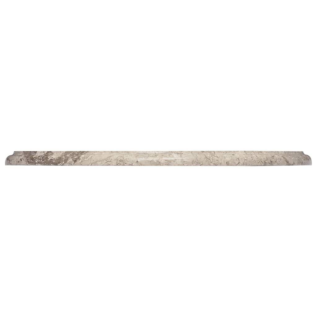 vidaXL Table Top Grey Ø50x2.5 cm Marble