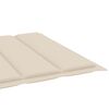 vidaXL Garden Sun Lounger with Cushion Solid Acacia Wood