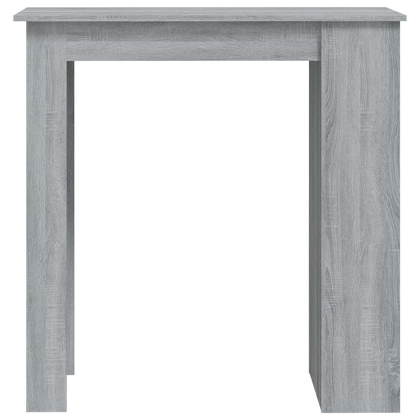 vidaXL Bar Table with Storage Rack Grey Sonoma 102x50x103.5cm Engineered Wood