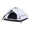 vidaXL Camping Tent Dome 4-Person White Blackout Fabric Quick Release