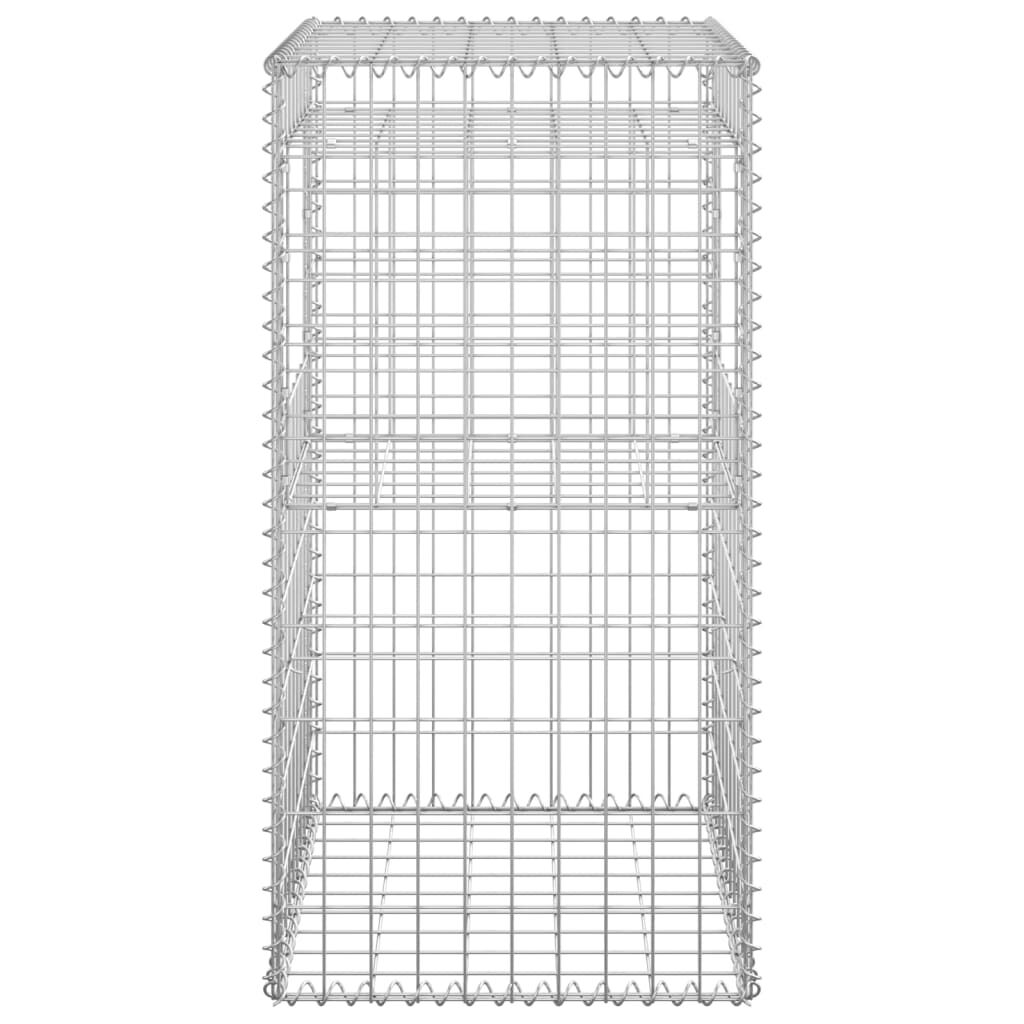 vidaXL Gabion Basket Post 50x50x100 cm Iron
