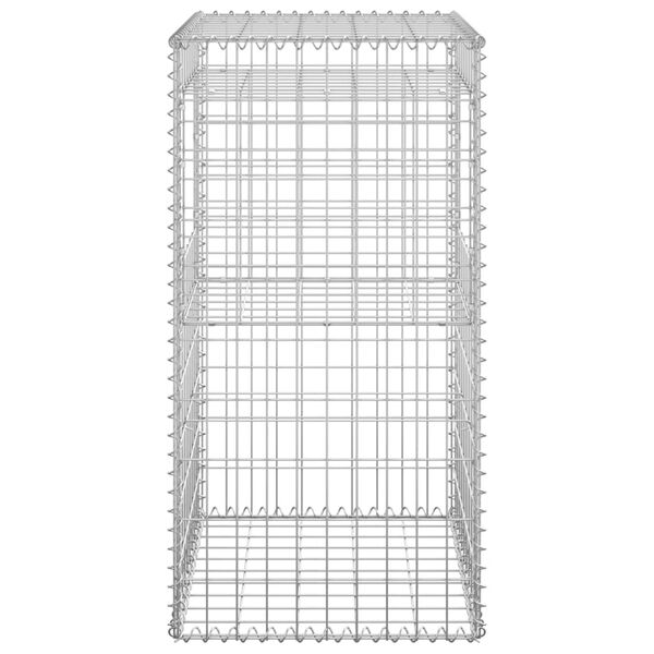 vidaXL Gabion Basket Post 50x50x100 cm Iron
