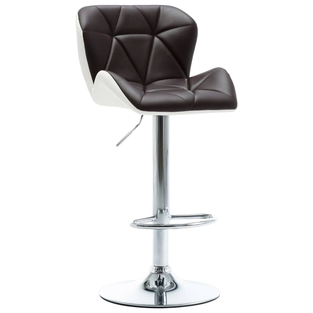 vidaXL Bar Stools 2 pcs Brown Faux Leather