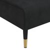 vidaXL Chaise Longue Black Velvet