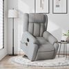 vidaXL Electric Stand up Massage Recliner Chair Light Grey Fabric