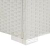 vidaXL Sun Lounger with Cushion Poly Rattan White