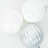 vidaXL Christmas Bauble Set 4 pcs White Plastic