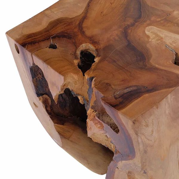 vidaXL Stool Solid Teak Wood