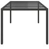 vidaXL Garden Dining Table Pure black 250 x 100 x 75 cm Poly rattan