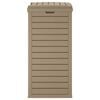 vidaXL Outdoor Garbage Bin Light Brown 41x41x86 cm Polypropylene