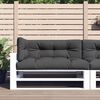 vidaXL Pallet Cushions 3 pcs Anthracite Fabric