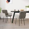 vidaXL Dining Chairs 2 pcs Light Grey Velvet
