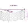 vidaXL 6 Piece Garden Sofa Set with Cushions Black Poly Rattan