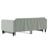 vidaXL Daybed with Trundle without Mattress Light Grey 100x190 cm Velvet