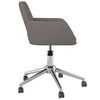 vidaXL Swivel Office Chair Dark Grey Fabric