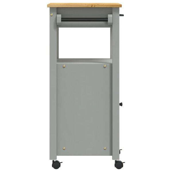 vidaXL Kitchen Trolley MONZA 48x40x90 cm Solid Wood Pine