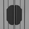 vidaXL Garden Shed Light Grey 192x108x223 cm Galvanised Steel