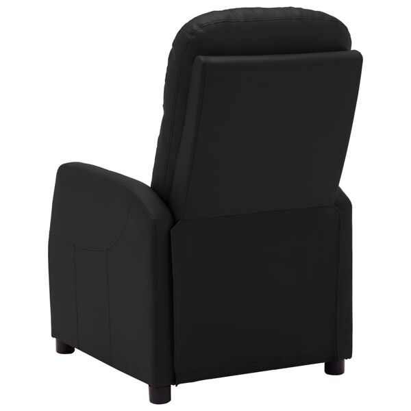 vidaXL Electric Recliner Chair Black Faux Leather