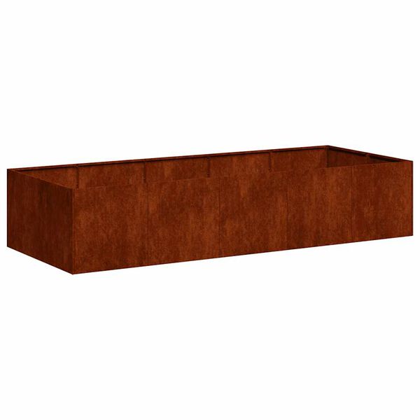 vidaXL Planter Rusty 200x80x40 cm Weathering Steel