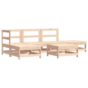vidaXL 6 Piece Garden Lounge Set Solid Wood Pine
