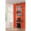 vidaXL Telescopic Shoe Rack with Rods Aluminium