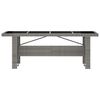 vidaXL 7 Piece Outdoor Dining Set with Cushions Poly Rattan Grey