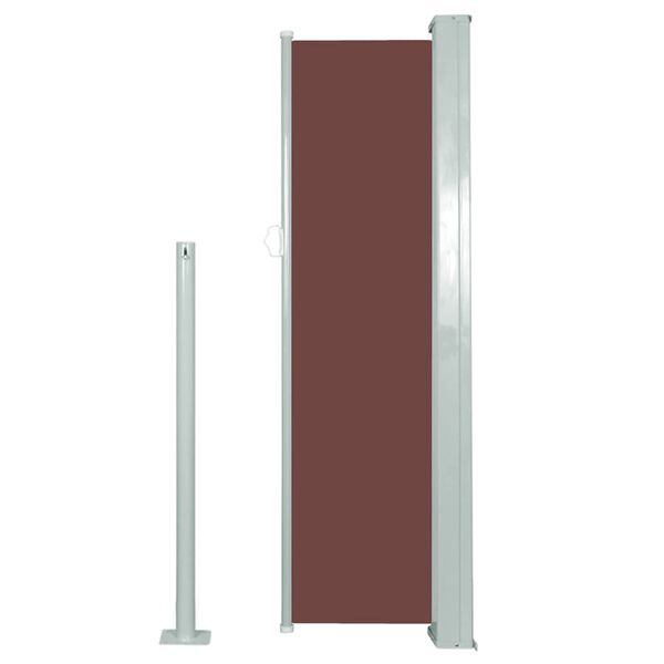 vidaXL Retractable Side Awning 120 x 300 cm Brown