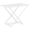 vidaXL Folding Clothes Dry Rack White Plastic