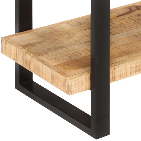 vidaXL 4-Tier Bookcase 120x40x180 cm Rough Mango Wood