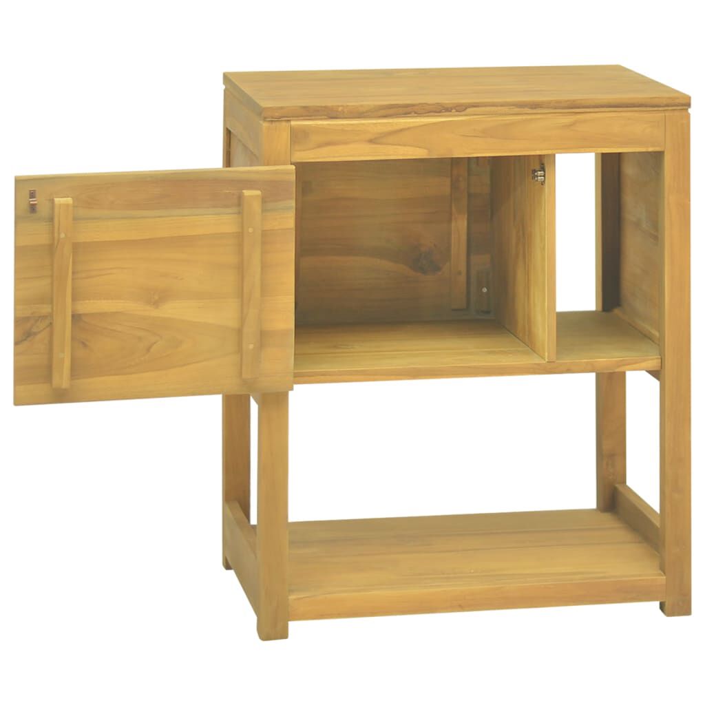 vidaXL Bathroom Cabinet 60x40x75 cm Solid Wood Teak