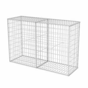 vidaXL Gabion Basket Galvanised Steel 150x50x100 cm