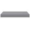 vidaXL Floating Wall Shelf Grey 40x23x3.8 cm MDF