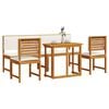 vidaXL Garden Bistro Set 5 pcs Brown Solid Acacia Wood