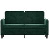 vidaXL 2-Seater Sofa Dark Green 120 cm Velvet