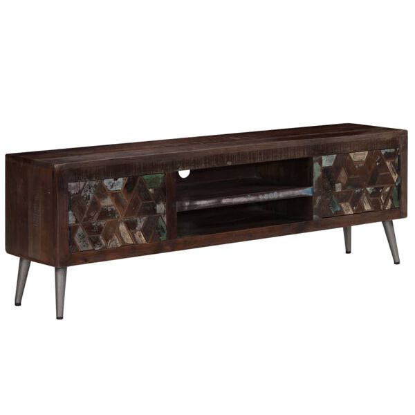 vidaXL TV Cabinet Solid Reclaimed Wood 140x30x45 cm