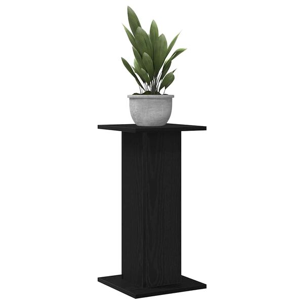 vidaXL Plant Stand 2 pcs Black Oak 30 x 30 x 60 cm Engineered wood