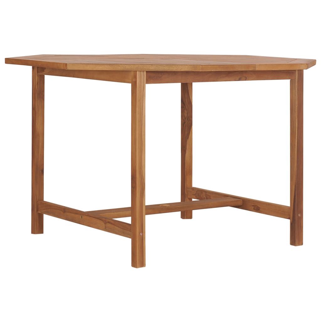 vidaXL Garden Dining Table 110x110x75 cm Solid Wood Teak
