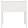vidaXL Garden Planter White 70x31x70 cm Solid Pinewood