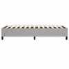 vidaXL Bed Frame without Mattress Light Grey Twin XL Fabric (US Only)