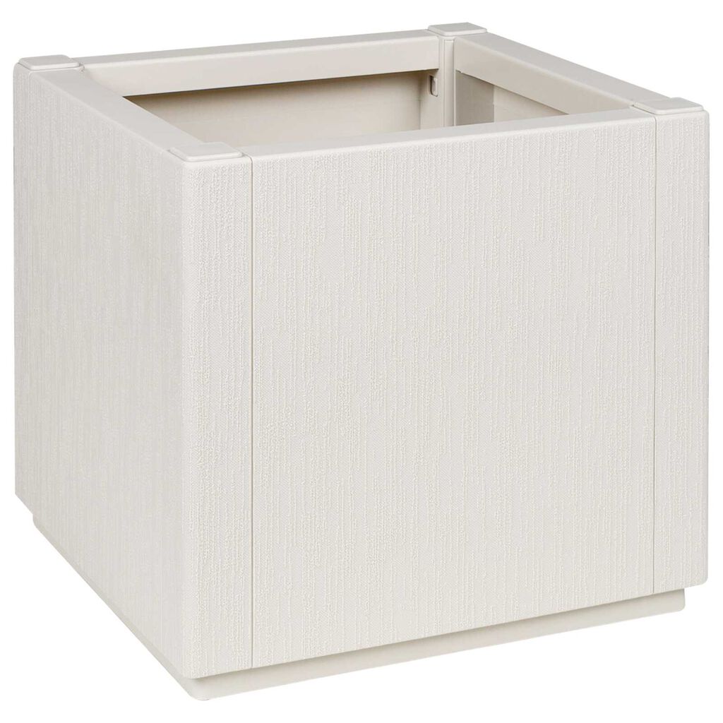 vidaXL Garden Planter White 36x36x35 cm PP
