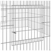 vidaXL Rabbit Cage 110x110x55 cm Galvanised Iron
