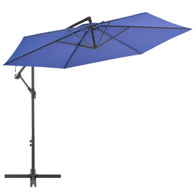 vidaXL Cantilever Garden Parasol with Aluminium Pole 300 cm Blue