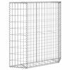 vidaXL Trapezium Gabion Raised Bed Galvanised Steel 100x20x100 cm