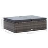 vidaXL 2 Piece Garden Lounge Set with Cushions Poly Rattan Grey
