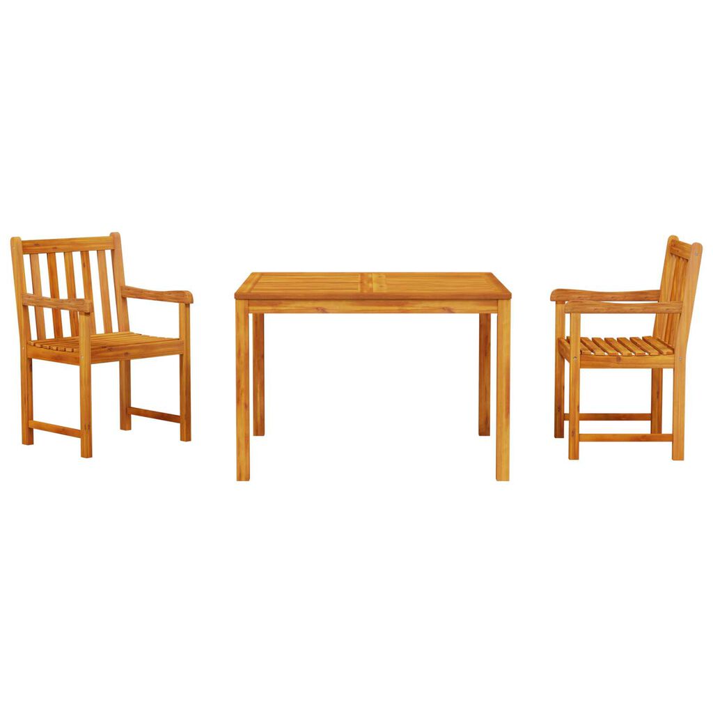 vidaXL Garden Dining Set 3 pcs Brown Solid Acacia wood