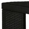 vidaXL 5 Piece Garden Bar Set with Cushions Poly Rattan Black