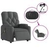vidaXL Electric Massage Recliner Chair Dark Grey Fabric