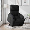 vidaXL Electric Stand up Massage Recliner Chair Black Microfibre Fabric