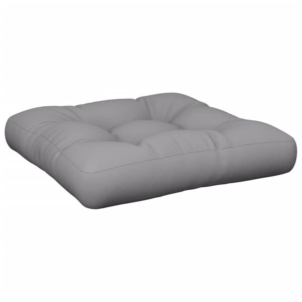 vidaXL Pallet Cushions 2 pcs Grey Fabric