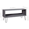 vidaXL Coffee Table New York Grey Solid Pine Wood